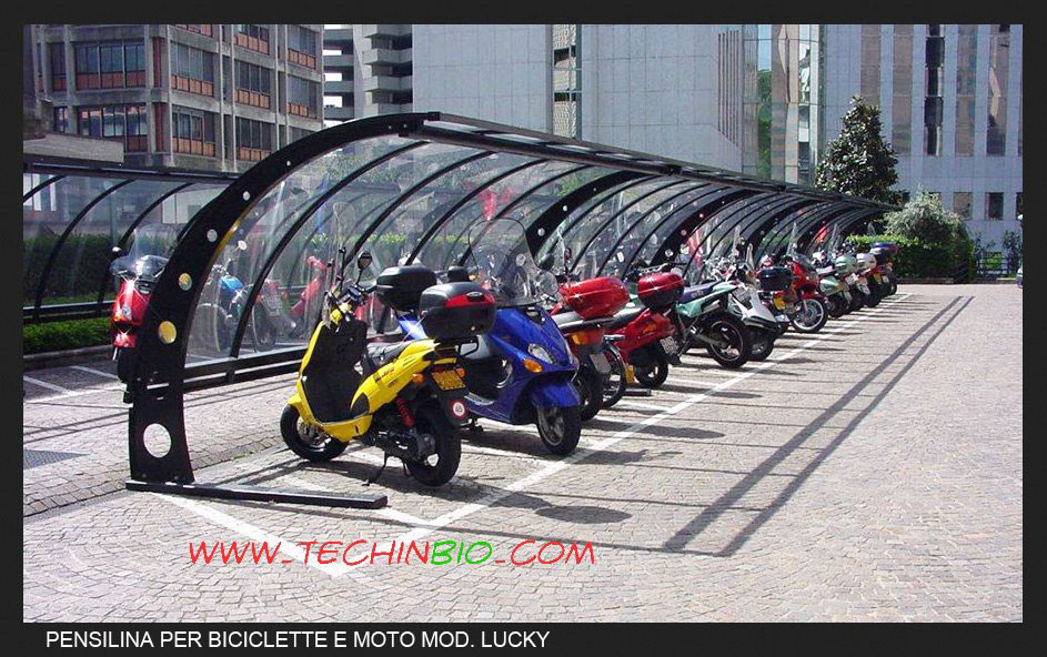 pensiline tettoie biciclette moto vendita a Roma 058091