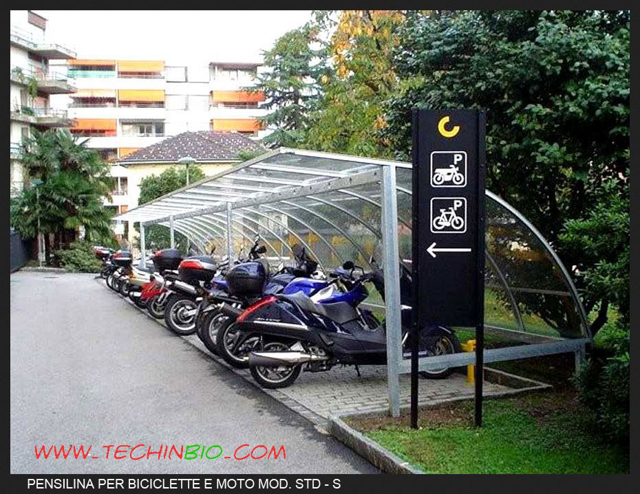 pensiline tettoie biciclette moto vendita a Roma 058091