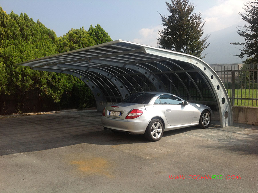 pensiline tettoie coperture metalliche parcheggi auto